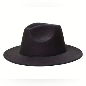 Black Classic Chic Statement Fedora Hat